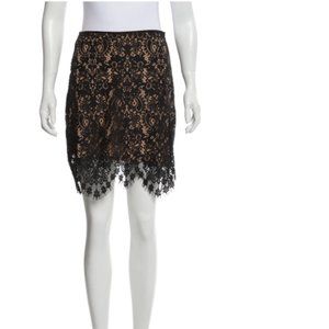Black lace For Love & Lemons mini skirt